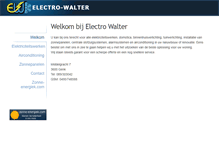 Tablet Screenshot of electro-walter.be